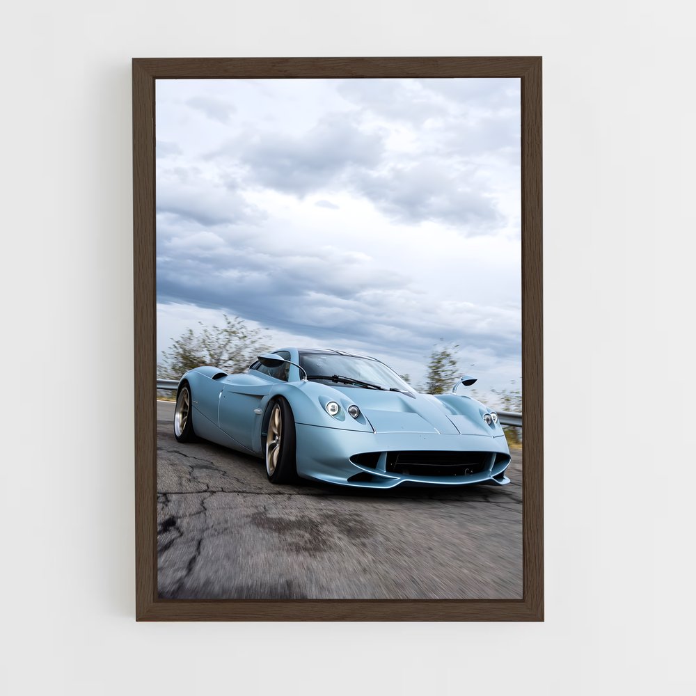 Poster Huayra en Mouvement – affiche Pagani (vue 5)